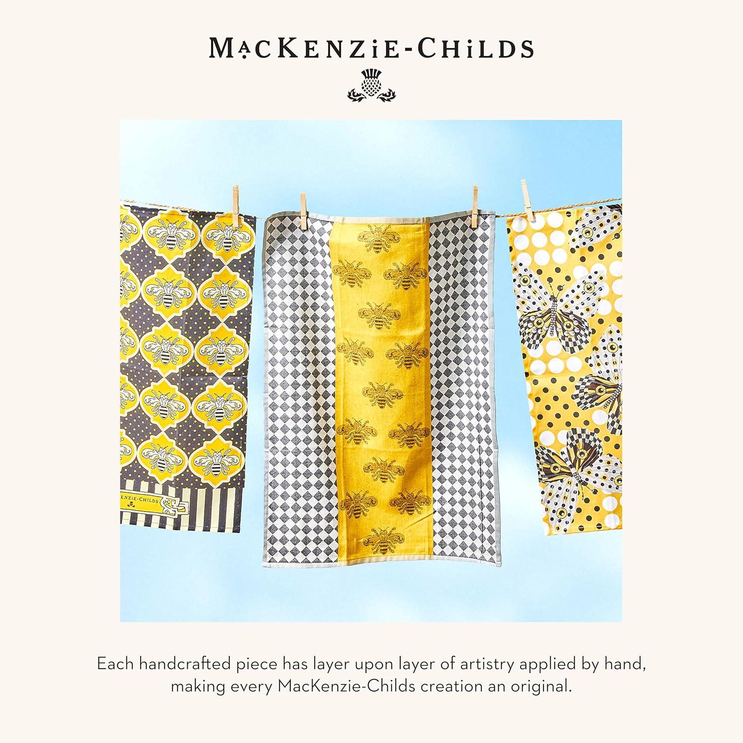 image:imageMACKENZIECHILDS Printed Cotton Dish Towel Decorative Kitchen Towel Rabbit with BonnetQueen Bee