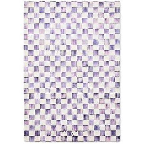 image:imageMACKENZIECHILDS Printed Cotton Dish Towel Decorative Kitchen Towel Rabbit with BonnetViolet Check