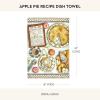 MACKENZIE-CHILDS Printed Cotton Dish Towel, Decorative Kitchen Towel, Rabbit with Bonnet(Apple Pie Recipe)