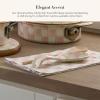 MACKENZIE-CHILDS Printed Cotton Dish Towel, Decorative Kitchen Towel, Rabbit with Bonnet(Rosy Check)