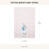 MACKENZIE-CHILDS Printed Cotton Dish Towel, Decorative Kitchen Towel, Rabbit with Bonnet(Tattoo Bunny)