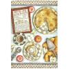 MACKENZIE-CHILDS Printed Cotton Dish Towel, Decorative Kitchen Towel, Rabbit with Bonnet(Apple Pie Recipe)