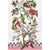 MACKENZIE-CHILDS Printed Cotton Dish Towel, Decorative Kitchen Towel, Rabbit with Bonnet(Birdsong)