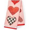 MACKENZIE-CHILDS Printed Cotton Dish Towel, Decorative Kitchen Towel, Rabbit with Bonnet(Heart)