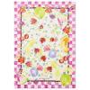 MACKENZIE-CHILDS Printed Cotton Dish Towel, Decorative Kitchen Towel, Rabbit with Bonnet(Watercolor Fruit)