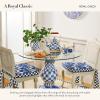 MACKENZIE-CHILDS Cocktail Paper Napkins, Stylish Paper Cocktail Napkins for Parties and More, Blue-and-White Royal Check