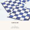 MACKENZIE-CHILDS Cocktail Paper Napkins, Stylish Paper Cocktail Napkins for Parties and More, Blue-and-White Royal Check