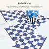 MACKENZIE-CHILDS Cocktail Paper Napkins, Stylish Paper Cocktail Napkins for Parties and More, Blue-and-White Royal Check
