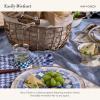 MACKENZIE-CHILDS Printed Napkin, Cloth Dinner Napkin, Brown-and-White Mocha Check(Navy Check)