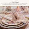 MACKENZIE-CHILDS Printed Napkin, Cloth Dinner Napkin, Brown-and-White Mocha Check(Pink Check)