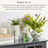 MACKENZIE-CHILDS Enamel Large Vase, Unique Flower-Vase Decor, Green-and-White Emerald Check(Sterling Check)