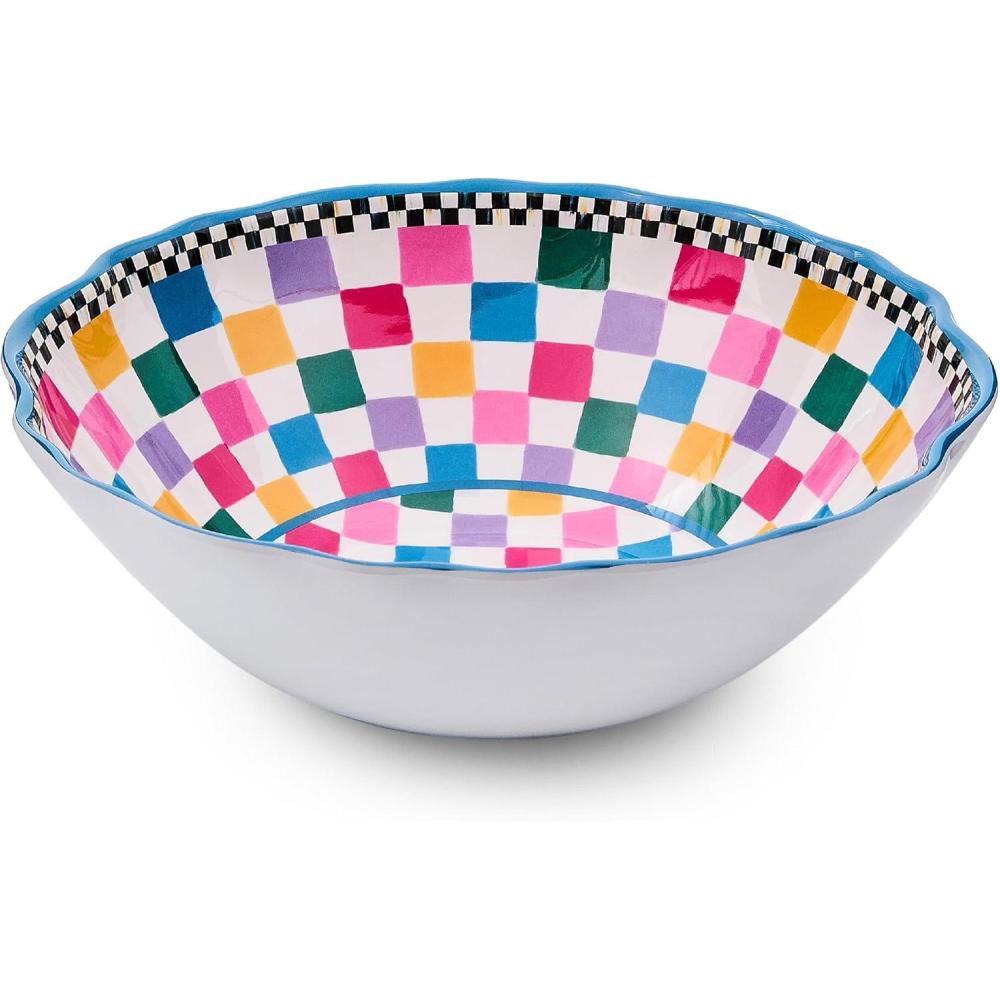 image:imageMACKENZIECHILDS Melamine Serving Bowl Large Decorative Bowl 16Cup Capacity WatermelonJamboree