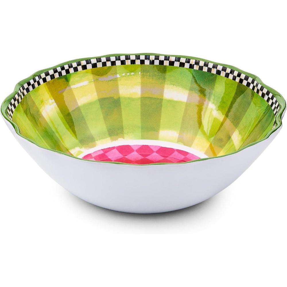 image:imageMACKENZIECHILDS Melamine Serving Bowl Large Decorative Bowl 16Cup Capacity WatermelonWatermelon