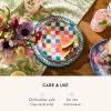 MACKENZIE-CHILDS Melamine Dinner Plates, Decorative Dinnerware Plates, 11 Inches, Set of 4, Watermelon(Jamboree)