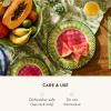 MACKENZIE-CHILDS Melamine Dinner Plates, Decorative Dinnerware Plates, 11 Inches, Set of 4, Watermelon(Watermelon)