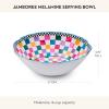 MACKENZIE-CHILDS Melamine Serving Bowl, Large Decorative Bowl, 16-Cup Capacity, Watermelon(Jamboree)