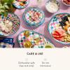 MACKENZIE-CHILDS Set of 4 Melamine Bowls, Decorative Salad and Soup Bowls, Small, Watermelon(Jamboree)