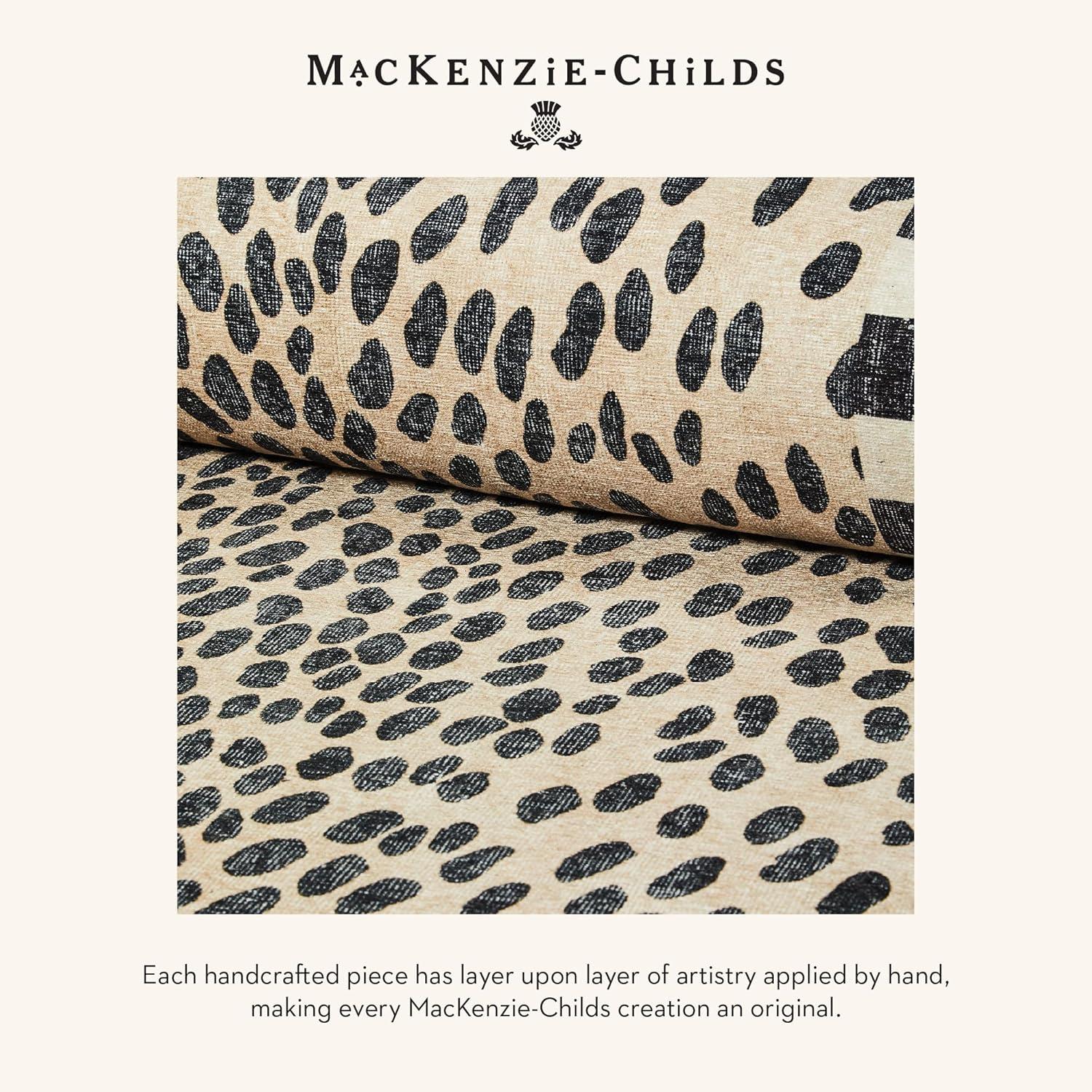 image:imageMACKENZIECHILDS Washable Rug Decorative Indoor Rug 26 x 8 Runner GrayandWhite Sterling CheckeredSnow Leopard