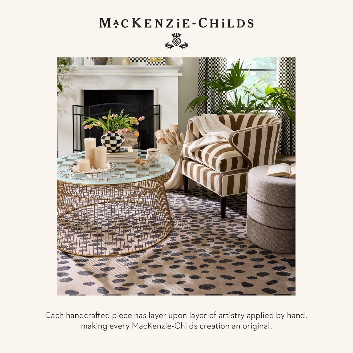 image:imageMACKENZIECHILDS Washable Rug Decorative Indoor Rug 26 x 8 Runner GrayandWhite Sterling CheckeredSterling Check
