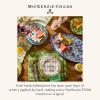 MACKENZIE-CHILDS Oval Melamine Platter, Decorative Serving Plate for Entertaining, Watermelon(Blue Marble Check)