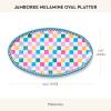 MACKENZIE-CHILDS Oval Melamine Platter, Decorative Serving Plate for Entertaining, Watermelon(Jamboree)