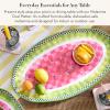 MACKENZIE-CHILDS Oval Melamine Platter, Decorative Serving Plate for Entertaining, Watermelon(Watermelon)