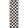 MACKENZIE-CHILDS Washable Rug, Decorative Indoor Rug, 2’6″ x 8′ Runner, Gray-and-White Sterling Checkered(Courtly Checkered)