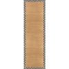 MACKENZIE-CHILDS Washable Rug, Decorative Indoor Rug, 2’6″ x 8′ Runner, Gray-and-White Sterling Checkered(Naturals Check)