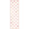 MACKENZIE-CHILDS Washable Rug, Decorative Indoor Rug, 2’6″ x 8′ Runner, Gray-and-White Sterling Checkered(Rosy Checkered)