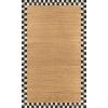 MACKENZIE-CHILDS Washable Rug, Decorative Indoor Rug, 2’6″ x 8′ Runner, Gray-and-White Sterling Checkered(Naturals Check)