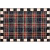 MACKENZIE-CHILDS Washable Rug, Decorative Indoor Rug, 2’6″ x 8′ Runner, Gray-and-White Sterling Checkered(Stewart Tartan)