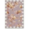MACKENZIE-CHILDS Washable Rug, Decorative Indoor Rug, 2’6″ x 8′ Runner, Gray-and-White Sterling Checkered(Taupe Wild Rose)