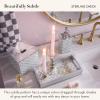 MACKENZIE-CHILDS Glass Vanity Tray, Decorative Bathroom Tray, Gray-and-White Sterling Check(Sterling Check)
