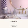 MACKENZIE-CHILDS Glass Vanity Tray, Decorative Bathroom Tray, Gray-and-White Sterling Check(Violet Check)