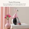 MACKENZIE-CHILDS Patience Brewster Mini Figures, Handmade Spring Bird Decor, Sheila Flamingo on Ball