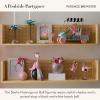 MACKENZIE-CHILDS Patience Brewster Mini Figures, Handmade Spring Bird Decor, Sheila Flamingo on Ball