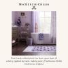 MACKENZIE-CHILDS Small Glass Tray, Decorative Catchall Trinket Dish, Gray-and-White Sterling Check(Violet Check)
