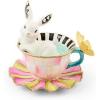 MACKENZIE-CHILDS Teacup Bunny, Cute Bunny Cup Figurine, Decorative Easter Rabbit Figurine, Frolic Spring(Frolic Spring)