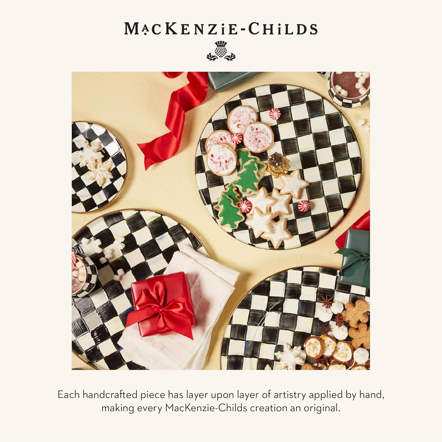 image:imageMACKENZIECHILDS Cheese Course Cute Cheese Board and Serving Board for Charcuterie GreenandWhite Emerald CheckCourtly Check