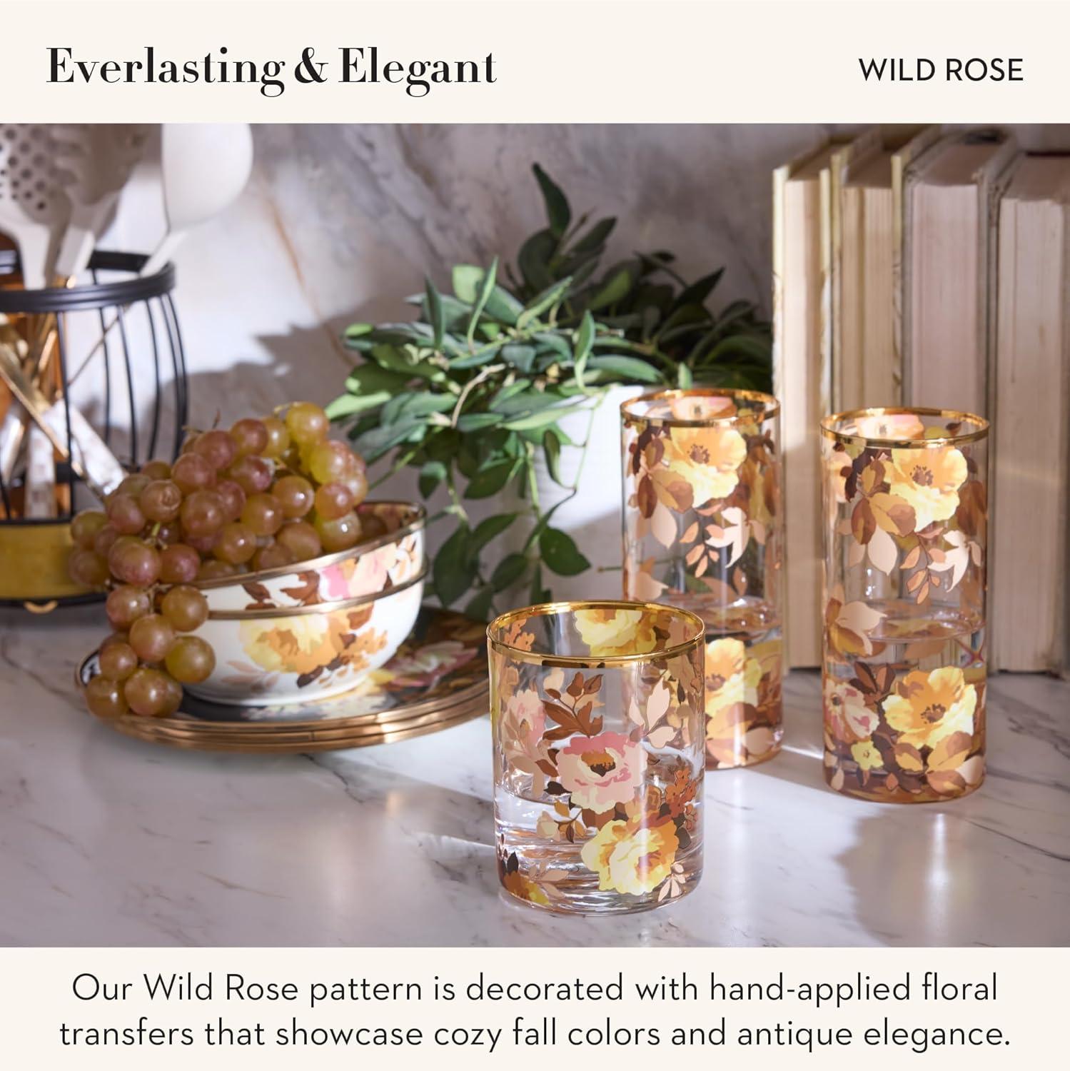 image:imageMACKENZIECHILDS Everyday Bowl Serving Bowl for Entertaining Large Wild Rose MauveWhite Wild Rose