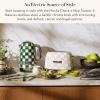 MACKENZIE-CHILDS 2-Slice Toaster, Decorative Toaster for Kitchen, Black-and-White Courtly Flower Market(Mocha Check)