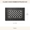 MACKENZIE-CHILDS Rubber Door Mat, Decorative Outdoor Floor or Front Door Mat, 24″ x 36″, Classic Check