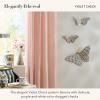 MACKENZIE-CHILDS Set of 2 Butterfly Decorations, Hanging Butterfly Wall Decor, Brown-and-White Mocha(Violet Check)
