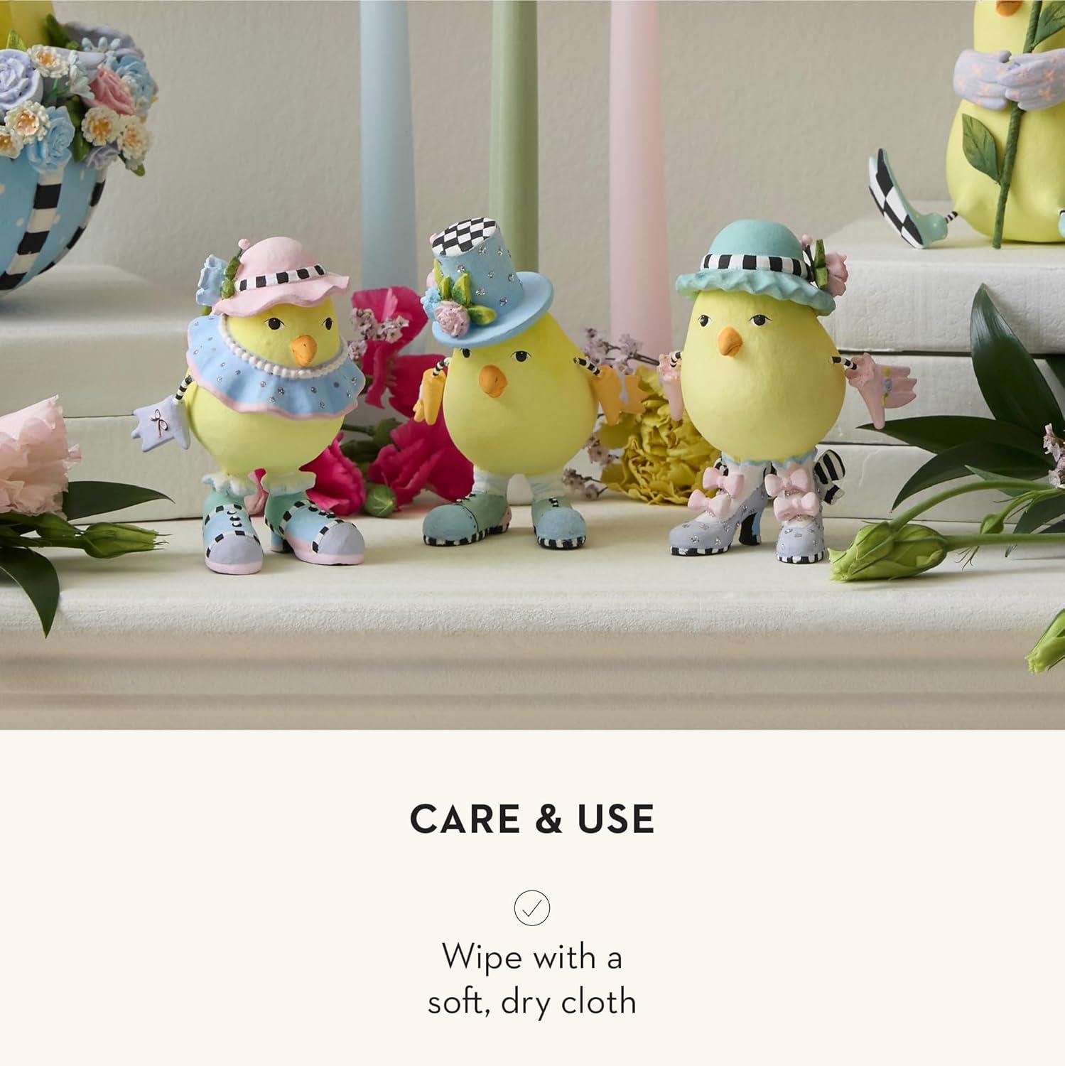 image:imageMACKENZIECHILDS Set of 3 Patience Brewster Resin Figurines Handmade Spring and Easter Decor Chicks