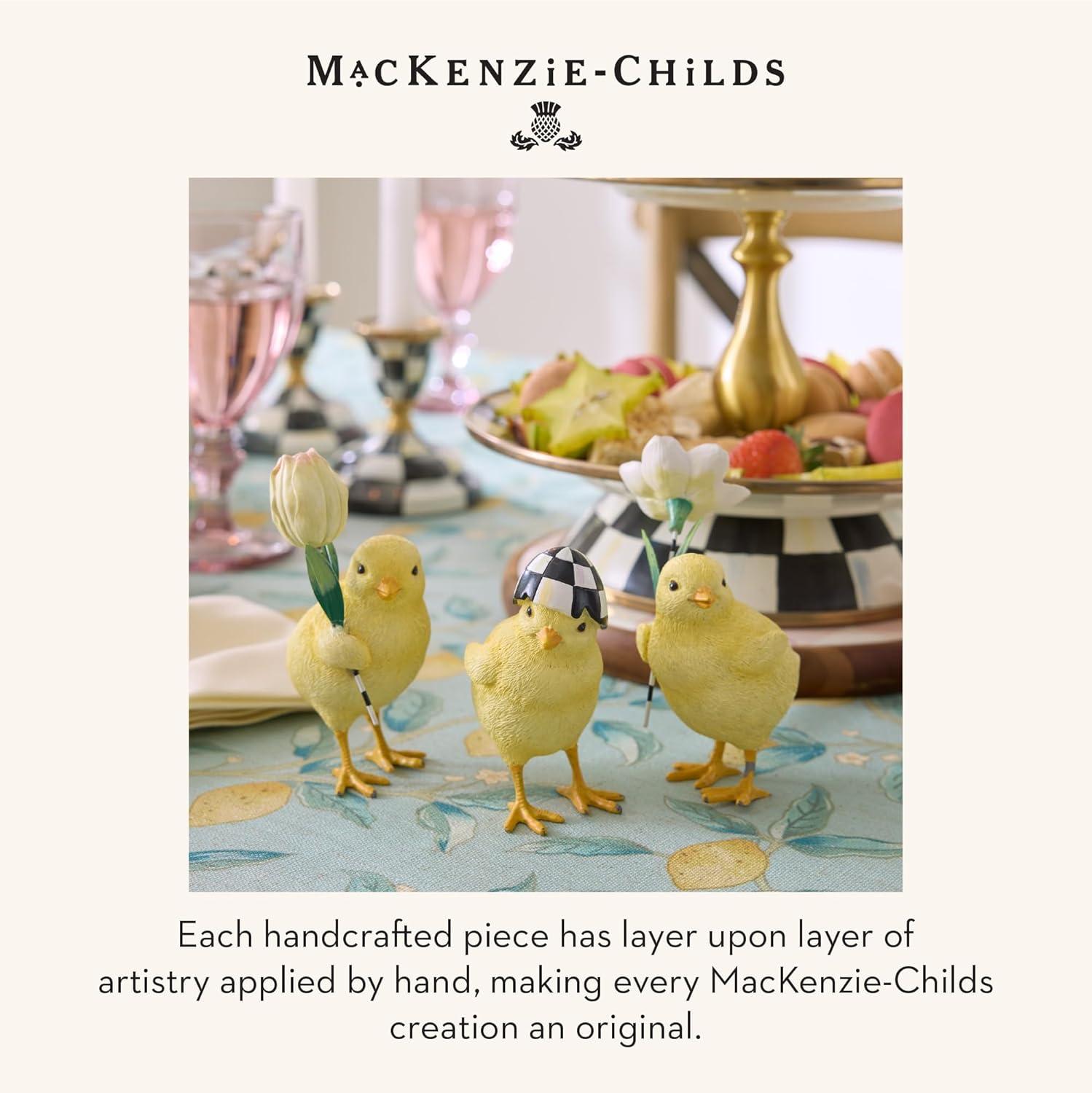 image:imageMACKENZIECHILDS Set of 3 Rose Garden Chicks Spring Baby Chick Decorations Easter Table Decor