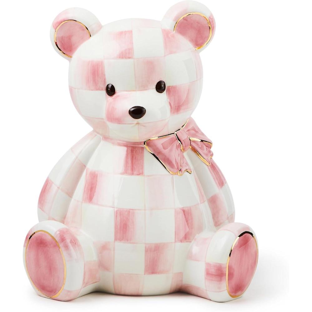 image:imageMACKENZIECHILDS Rosy Ceramic Bear Bank Decorative Piggy Bank for Saving Money