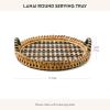 MACKENZIE-CHILDS Lanai Round Serving Tray, Decorative Tray for Food and Home Decor