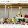 MACKENZIE-CHILDS Patience Brewster Resin Figurine, Handmade Spring and Easter Decor, Chick with Flower
