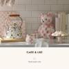 MACKENZIE-CHILDS Rosy Ceramic Bear Bank, Decorative Piggy Bank for Saving Money