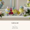 MACKENZIE-CHILDS Set of 3 Patience Brewster Resin Figurines, Handmade Spring and Easter Decor, Chicks